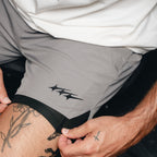 Keepgoing Athletic Shorts - Lined (Grey)
