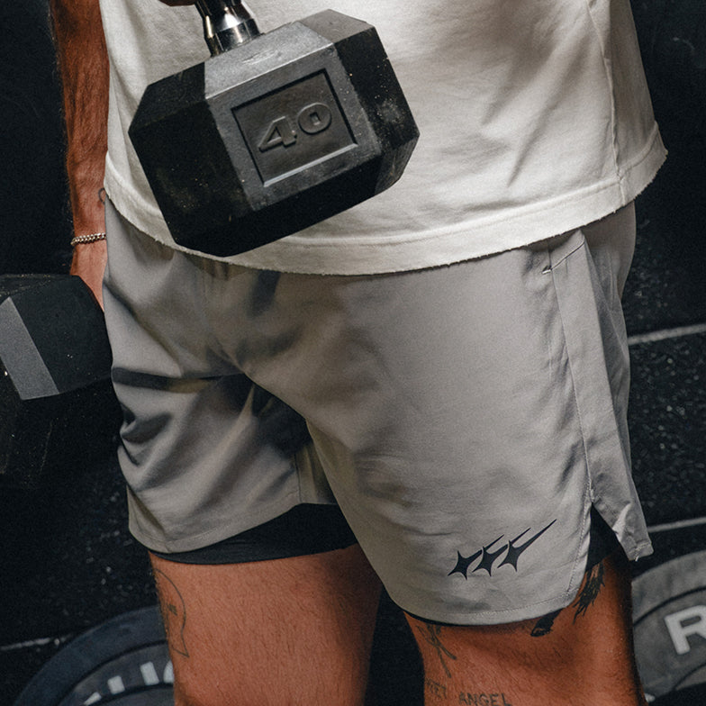 Keepgoing Athletic Shorts - Lined (Grey)