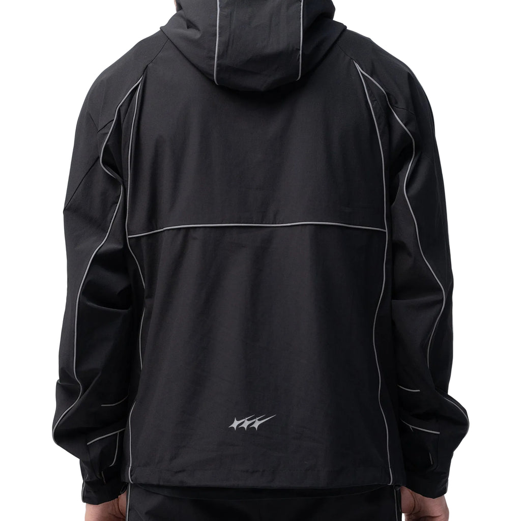 Keepgoing Nylon Track Jacket (Black)