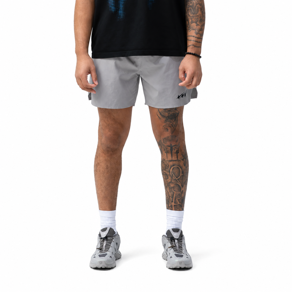 Keepgoing Athletic Shorts - Lined (Grey)