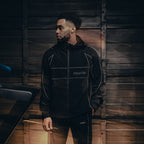 Keepgoing Nylon Track Jacket (Black)