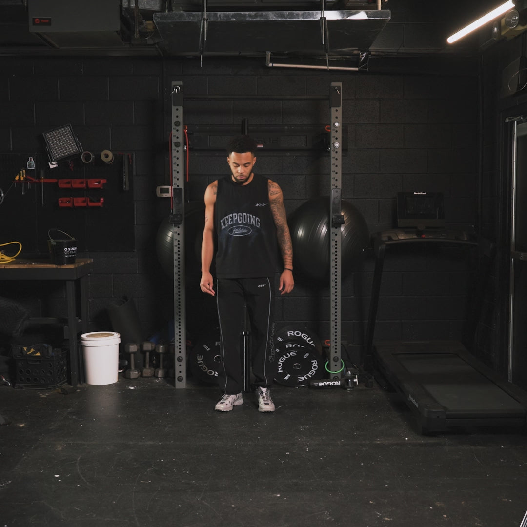 Keepgoing Athletic Tank Top (Black)
