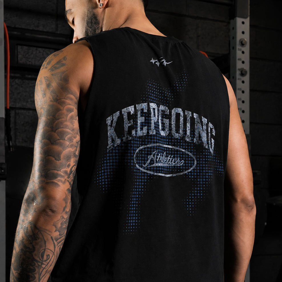 Keepgoing Athletic Tank Top (Black)