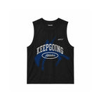 Keepgoing Athletic Tank Top (Black)